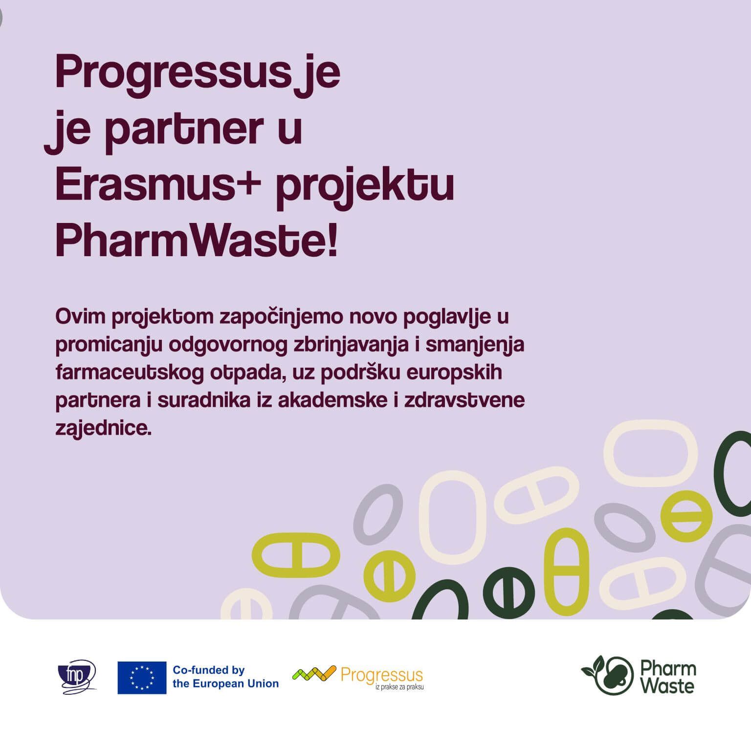 Progressus je partner u Erasmus+ projektu PharmWaste!